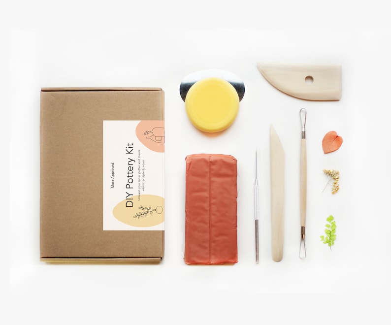 DIY-Keramik-Kit, Handwerk Kit, Handwerk für Erwachsene, lufttrocknender Ton Kit, Haus & Bastelkit, Geschenk für Erwachsene Bild 9