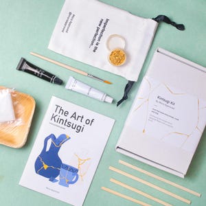 DIY Kintsugi Kit – Gold Pottery Repair, Wabi Sabi Craft Set
