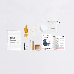 DIY Kintsugi Kit – Gold Reparatur Kit für zerbrochene Keramik – Kintsugi Art Kit Geschenk – Mindful DIY Craft Kit