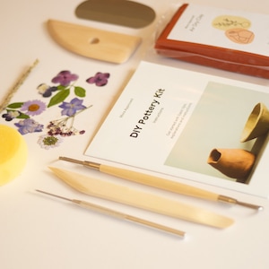 DIY-Keramik-Kit, Handwerk Kit, Handwerk für Erwachsene, lufttrocknender Ton Kit, Haus & Bastelkit, Geschenk für Erwachsene Bild 2