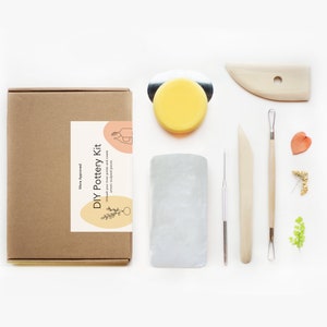 DIY-Keramik-Kit, Handwerk Kit, Handwerk für Erwachsene, lufttrocknender Ton Kit, Haus & Bastelkit, Geschenk für Erwachsene Bild 10
