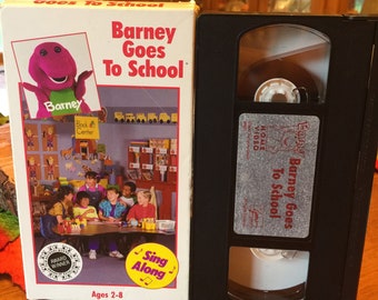 Vintage Barney The Purple Dinosaur Vhs Tape 1 2 3 4 Seasons Etsy