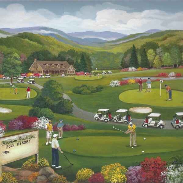 Golf Foursome - Etsy