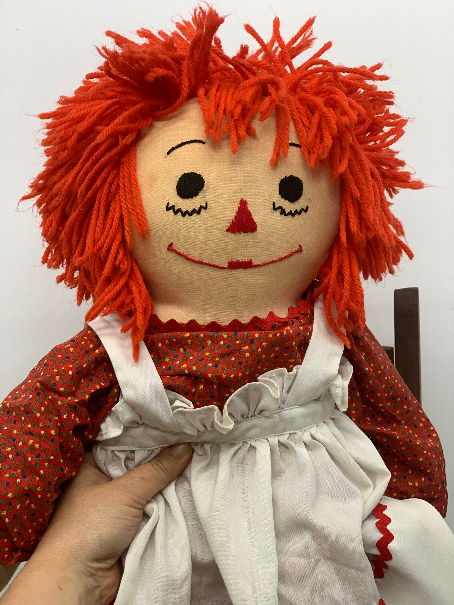 Vintage large Raggedy Ann doll Annabelle doll vintage rag Etsy