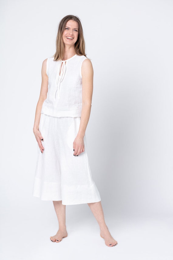 white palazzo jumpsuit