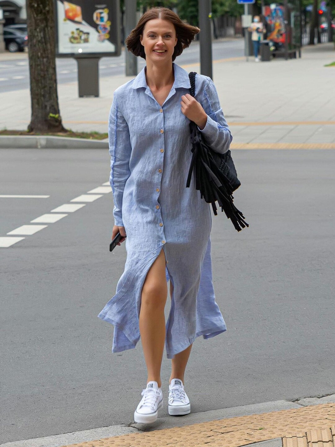 Long Shirt Dress Linen