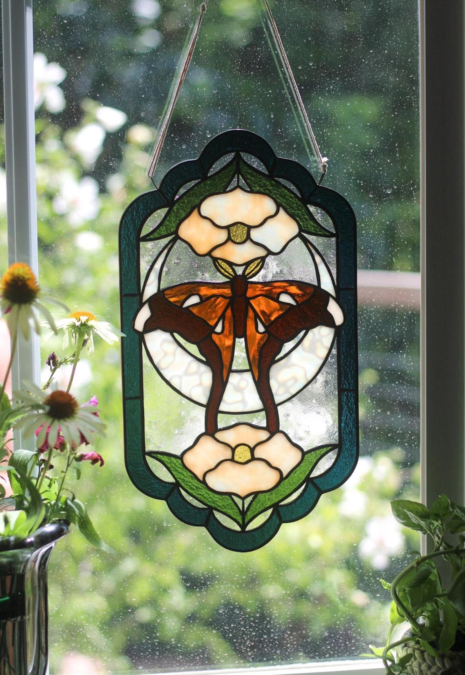 Hercules Pattern Digital Pattern Hercules Moth Panel, Stained Glass Pattern Download ...