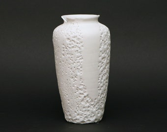 Unglazed porcelain vase