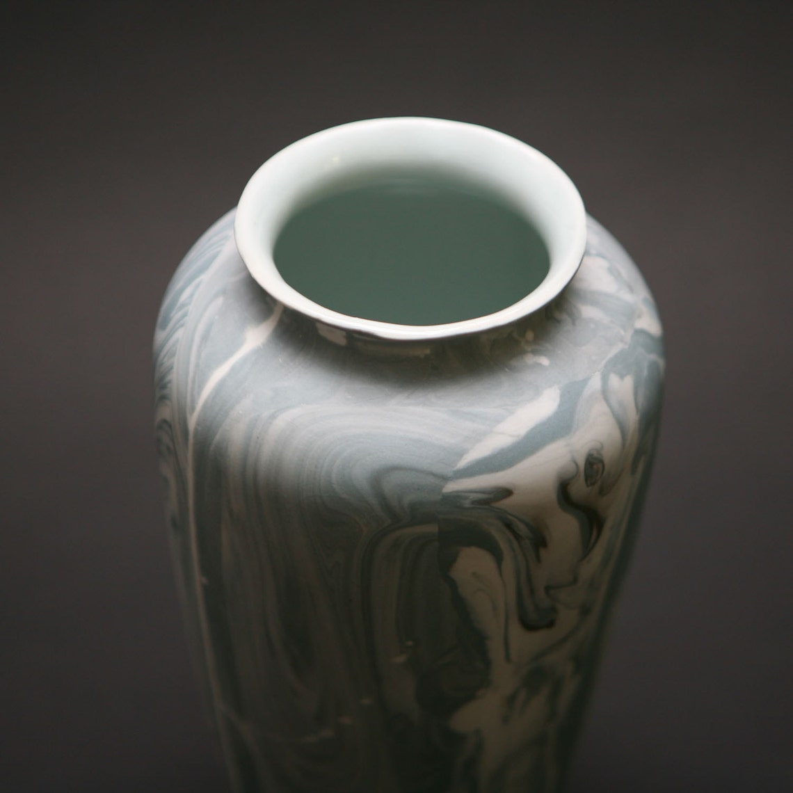 Unglazed porcelain vase Etsy