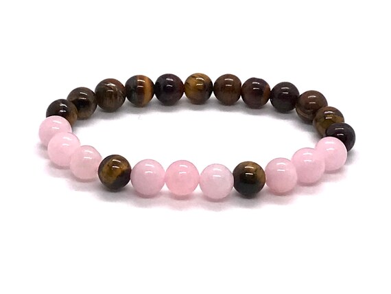☆ピンクタイガーアイ＆ローズクォーツ ロザリオ☆~Pink Tiger Eye~ ☆ピンクタイガーアイ＆ローズクォーツ ロザリオ☆~Pink Tiger