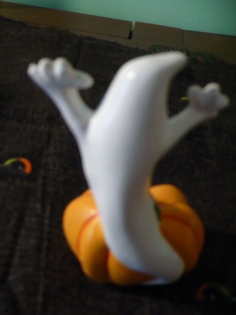 Halloween Ghost and Pumpkin image 2