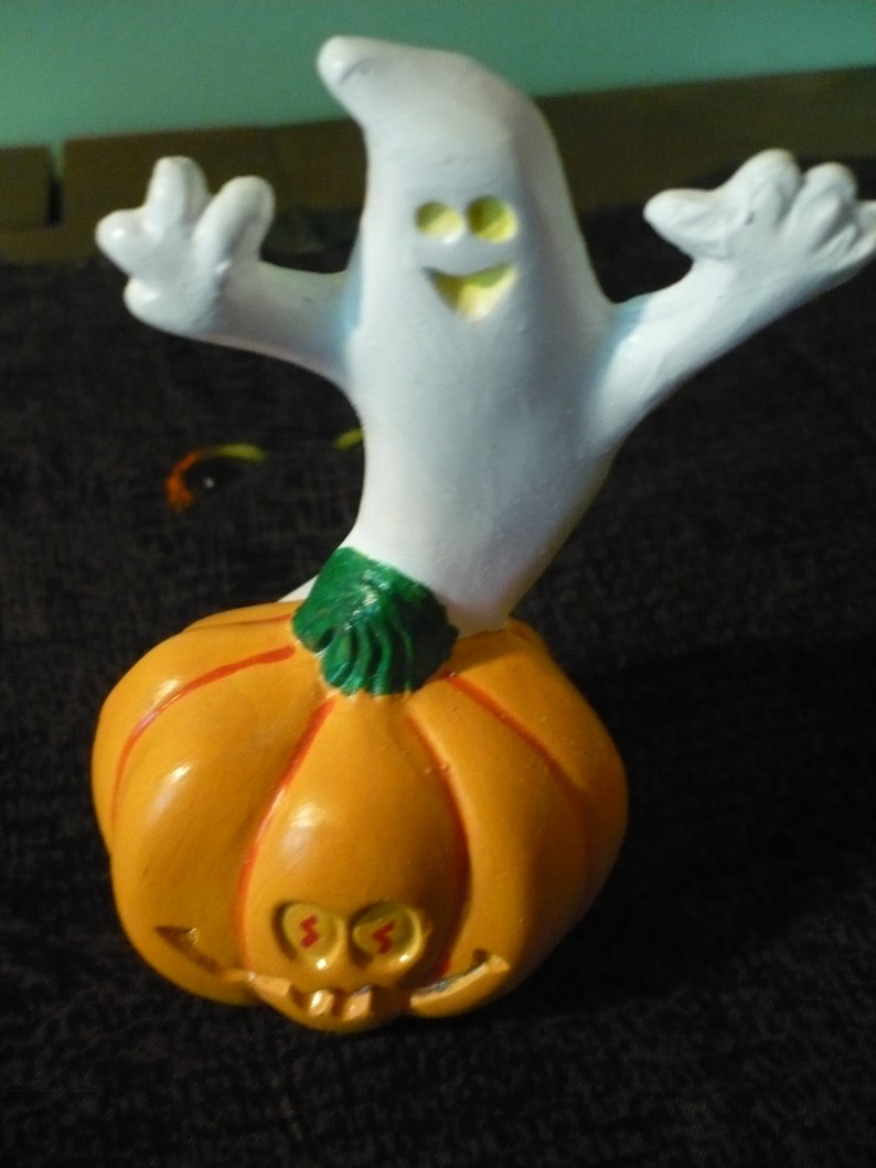 Halloween Ghost and Pumpkin image 1