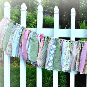 Shabby Chic Garland/Vintage Wedding/Rustic Wedding/Barn Wedding/Home Dec/Shower Decorations