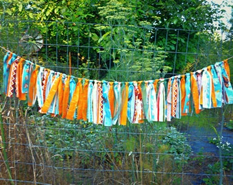 Lion Birthday Fabric Banner: Wild Things Jungle Party Decor