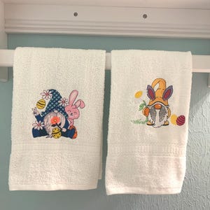 Decorative Gnome Easter Hand  Towels