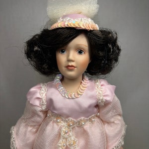 1987 Sleeping Beauty Porcelain Doll Danberry Mint Storybook Porcelain Doll  Collection