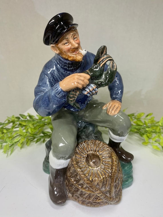 Vintage Royal Doulton Porcelain Figurine England Lobster Man HN