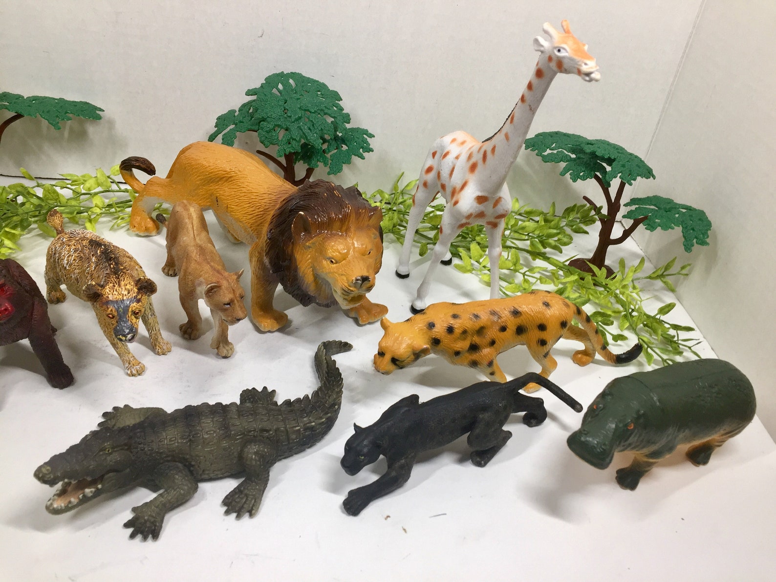 Vintage Large Lot of Rubber Plastic Jungle Animals Etsy