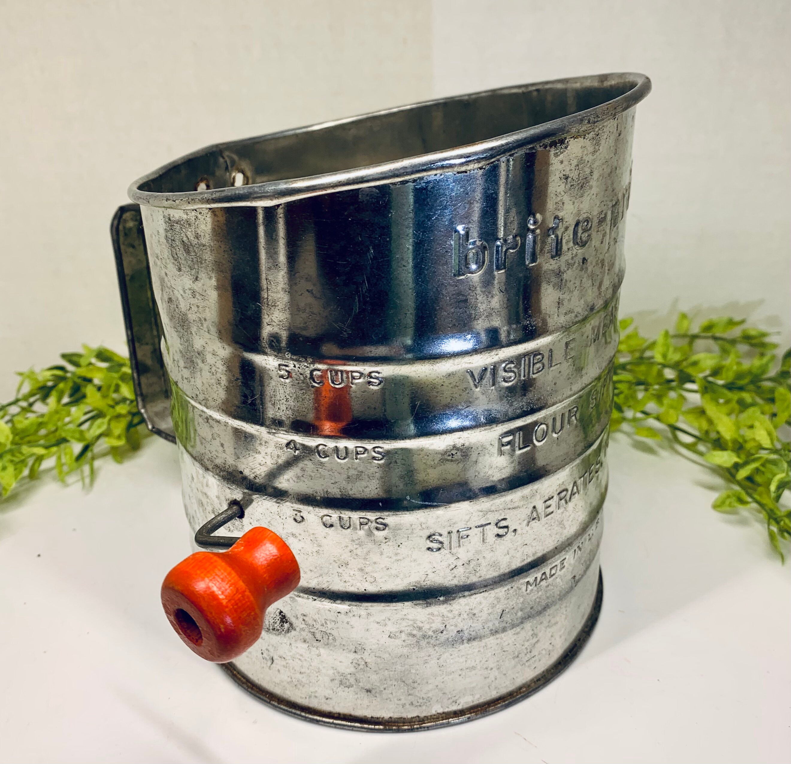 Vintage Five Cup Flower Sifter by Brite Pride Made in USA Etsy