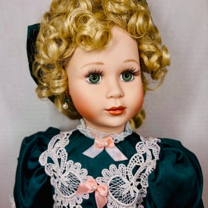Franklin Heirloom Doll Melody Musical Wind Up Porcelain Doll Rare 19”