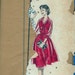 Vintage 1950s Women's / Ladies' Shirt Dress Pattern Butterick 8565 Size 12 Complete