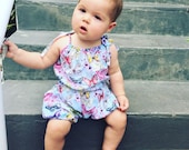 PDF Pattern - Bloomer Romper - Babies Toddlers - Sizes Premie to 5-6T - Instant Download -Easy Photo Tutorial