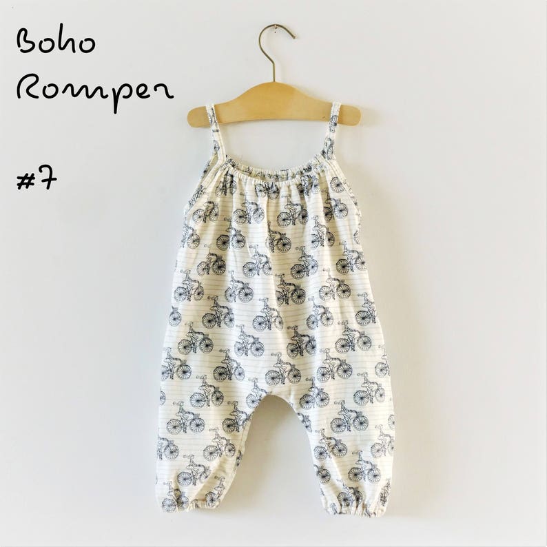 PDF Pattern Boho Romper Babies/Toddlers Premie to 5-6T Instant Download Easy Photo Tutorial image 2