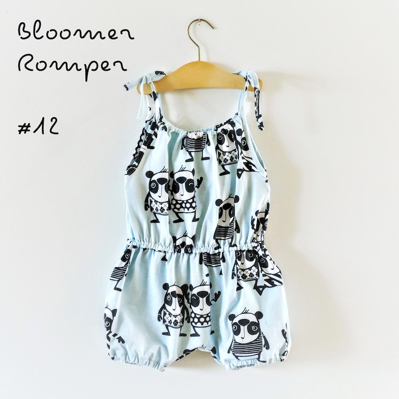PDF Pattern Bloomer Romper Babies/toddlers Sizes Premie Etsy