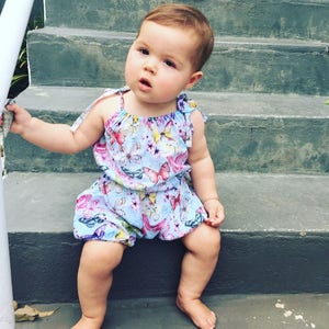 PDF Pattern - Bloomer Romper - Babies/Toddlers - Sizes Premie to 5-6T - Instant Download -Easy Photo Tutorial