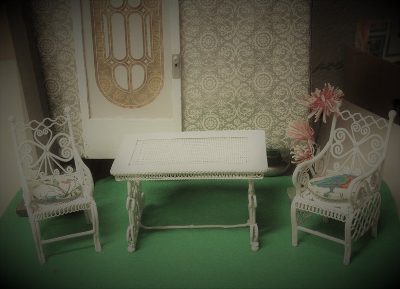 Filigree Bowl Stand Dollhouse Miniature Doll House