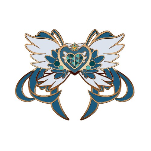 Neptune Moon Brooch Hard Enamel Pin, Neptune Pin, Chibi Girl Pin, Anime Pin, Anime Pin, Fantasy Pin, Kawaii Pin, Magical Girls, Sailor Pin