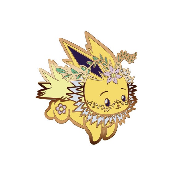 Jolt Hard Enamel Pin Eeveelution Pin Anime Enamel Pin Anime Etsy