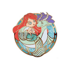 Ariel Mermaid Pin, Hard Enamel Pin, Mermaid Pin, Ariel Enamel Pin, The Little Mermaid Pin, Mermaid Enamel Pin, Mermaid Princess