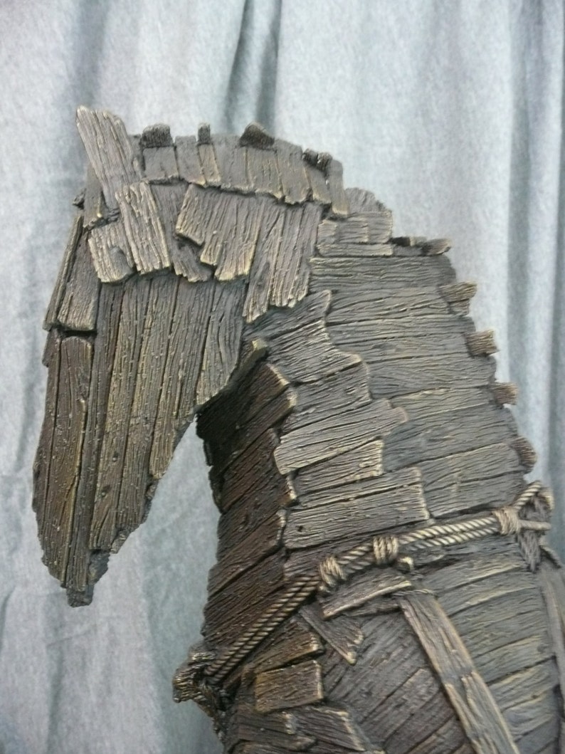 Trojan Horse Bronze Sculpture Etsy