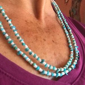 Vintage Native American Indian Turquoise Necklace, Turquoise and 
