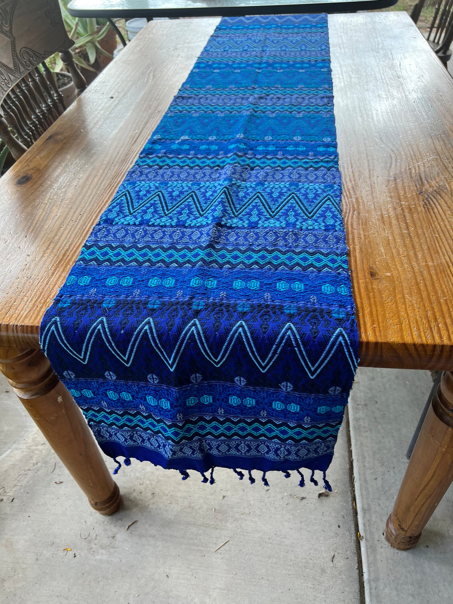 Woven Table Runner Guatemalan Table Runner Oaxacan Table Etsy