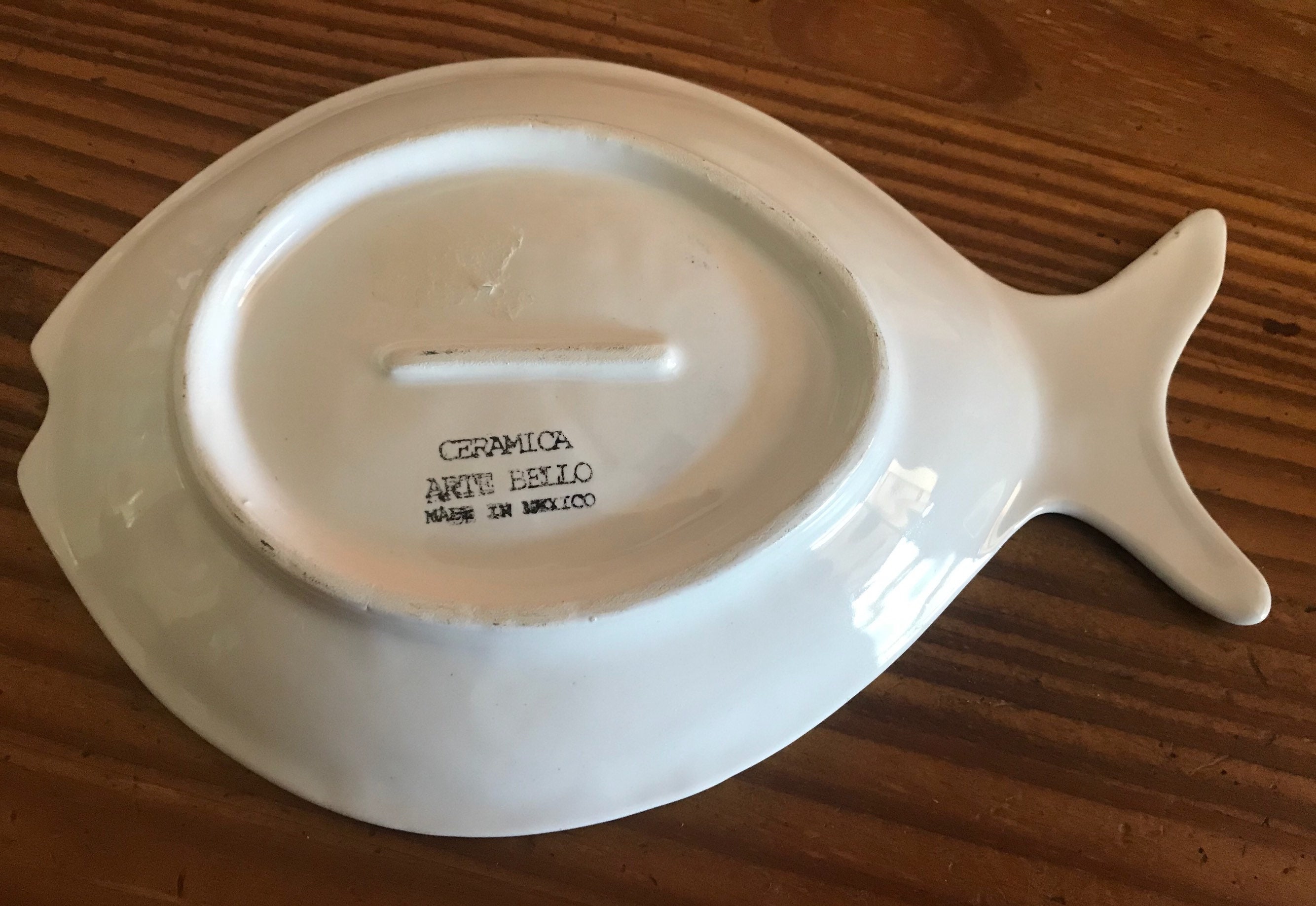 Ceramic fish plate Mexican fish plate set of 4 plates beach Etsy