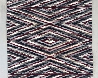 Eye Dazzler Navajo rug, Navajo Eye Dazzler rug, 20.5 x 26, authentic Navajo handwoven tapestry