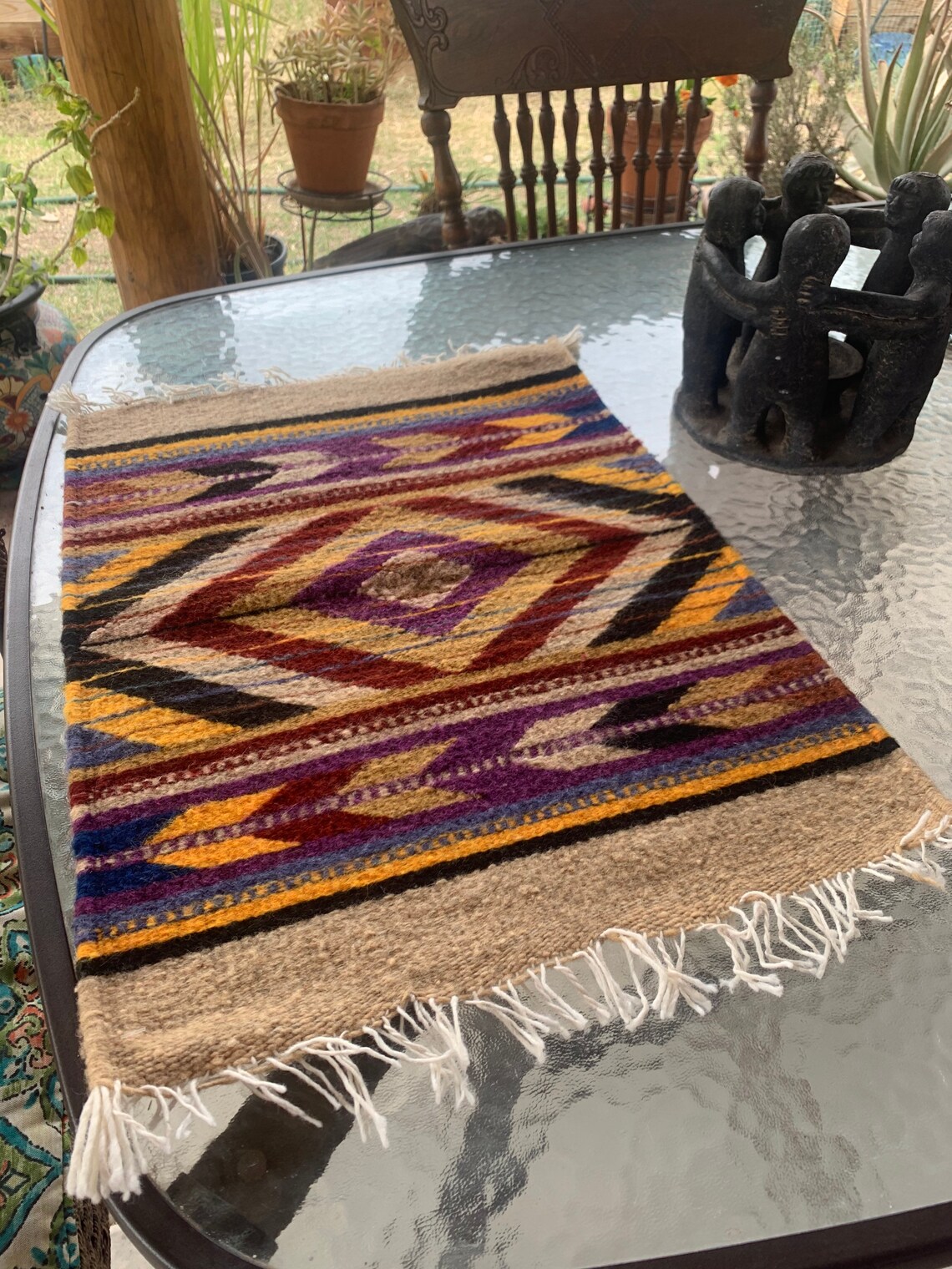 Zapotec Placemats Mexican Woven Wool Placemats Large Etsy