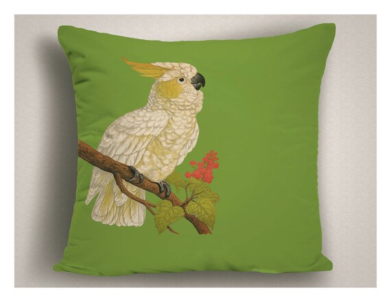 Outdoor Pillows Bird Patio Pillow Cover Bird Theme Accent Etsy