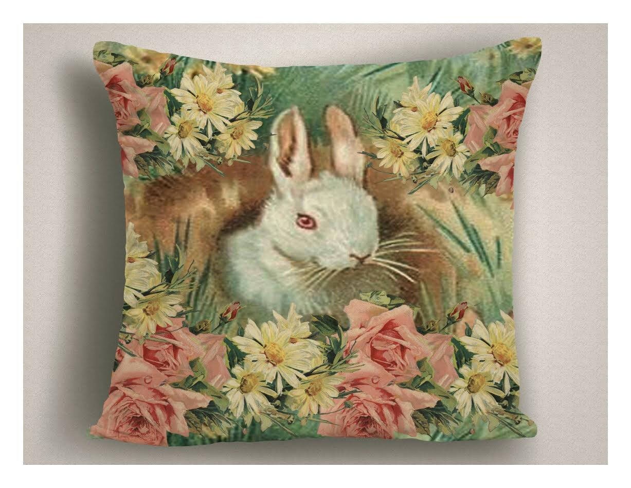 Easter Bunny Accent Pillow Easter Pillow Covers Easter Pillow