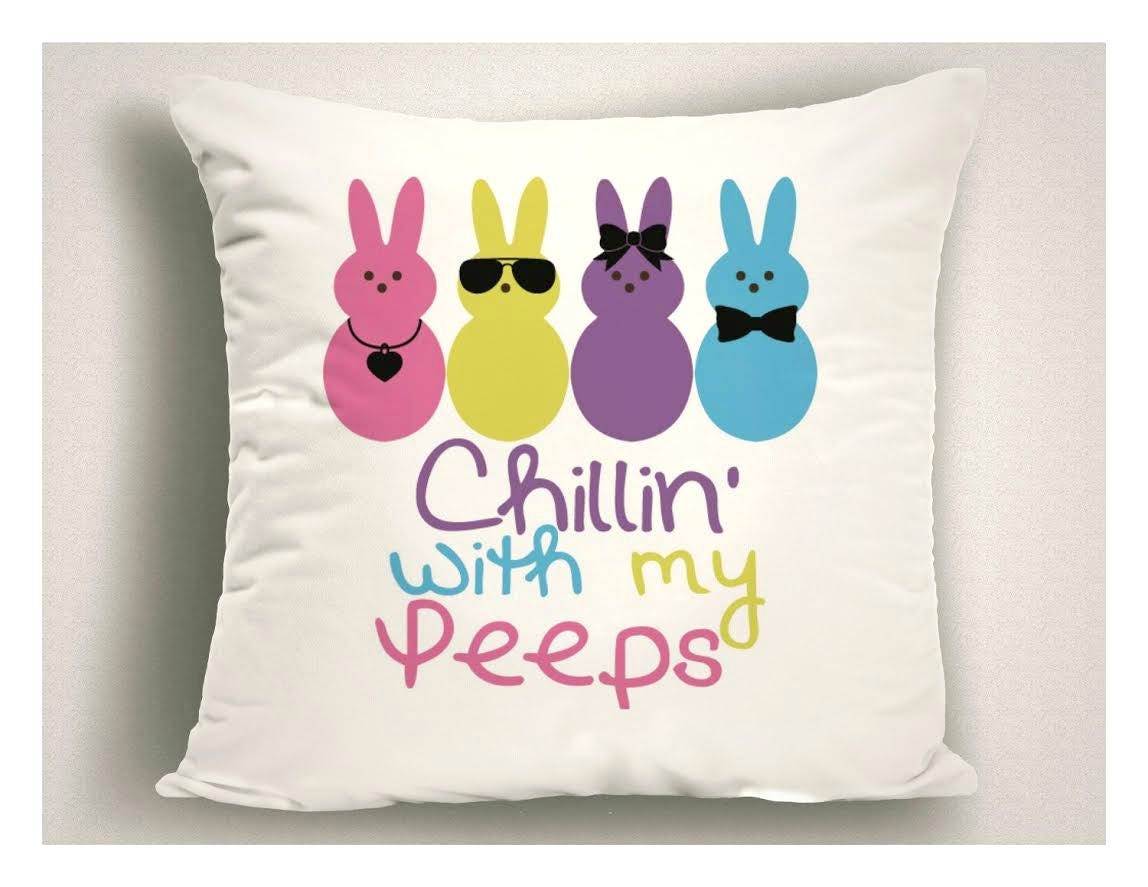 Easter Accent Pillow Chill In With My Peeps Easter Pillow Covers