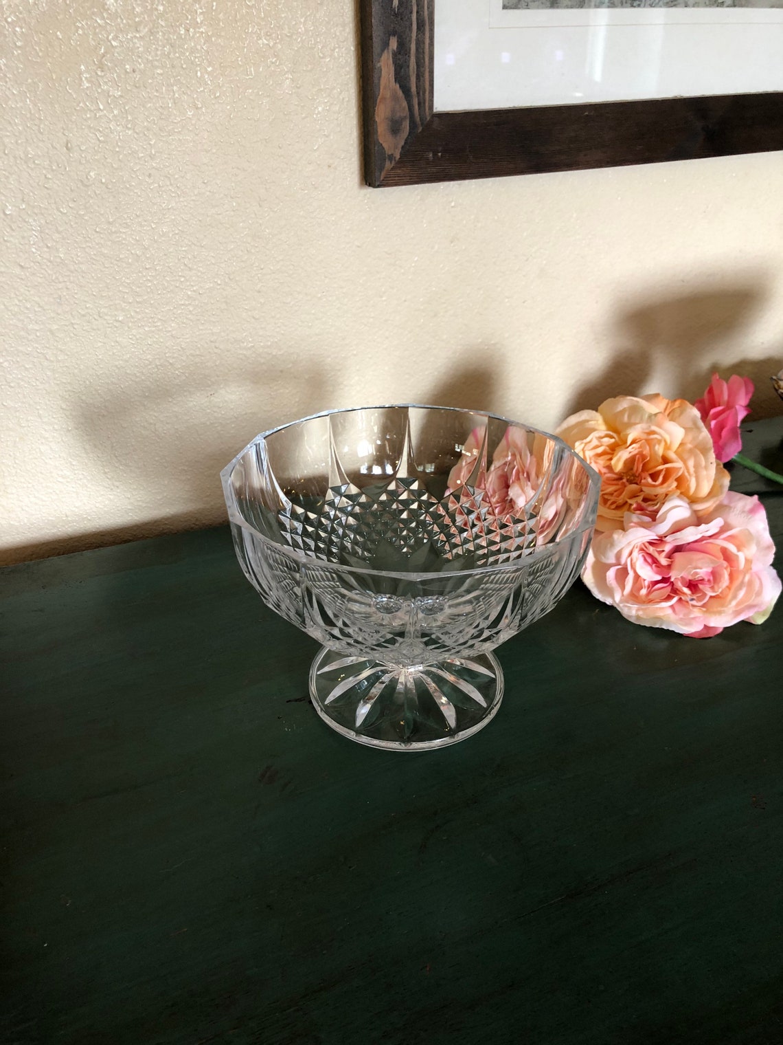 Lead Crystal Fruit Bowl Etsy