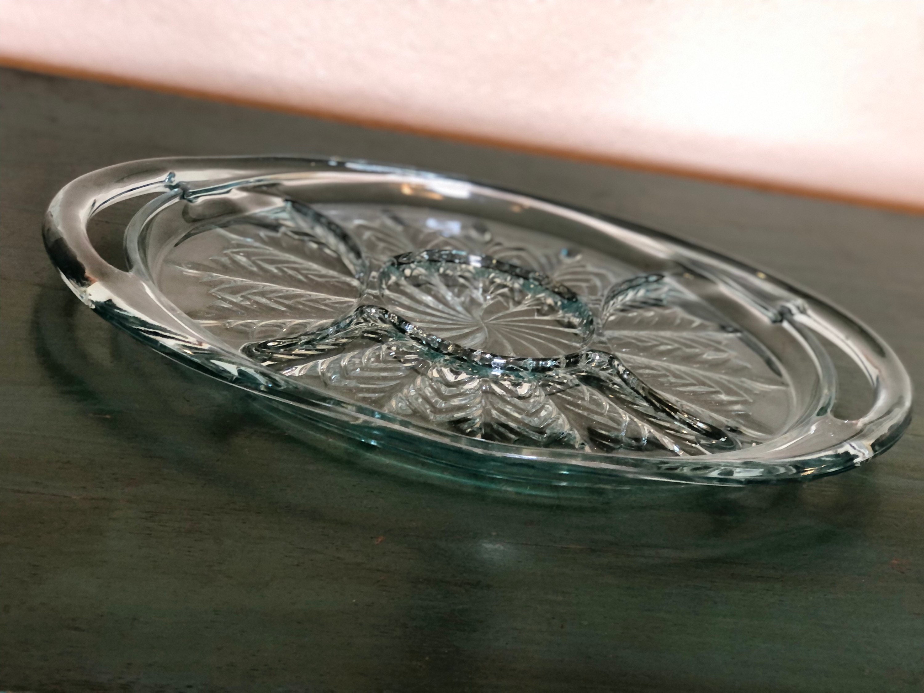 Glass Serving Tray Etsy