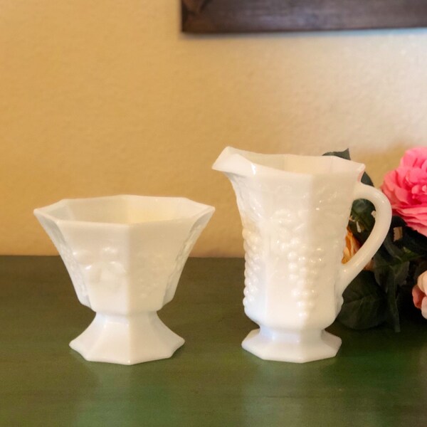 Milk Glass Pitcher and Planter (sold separately)