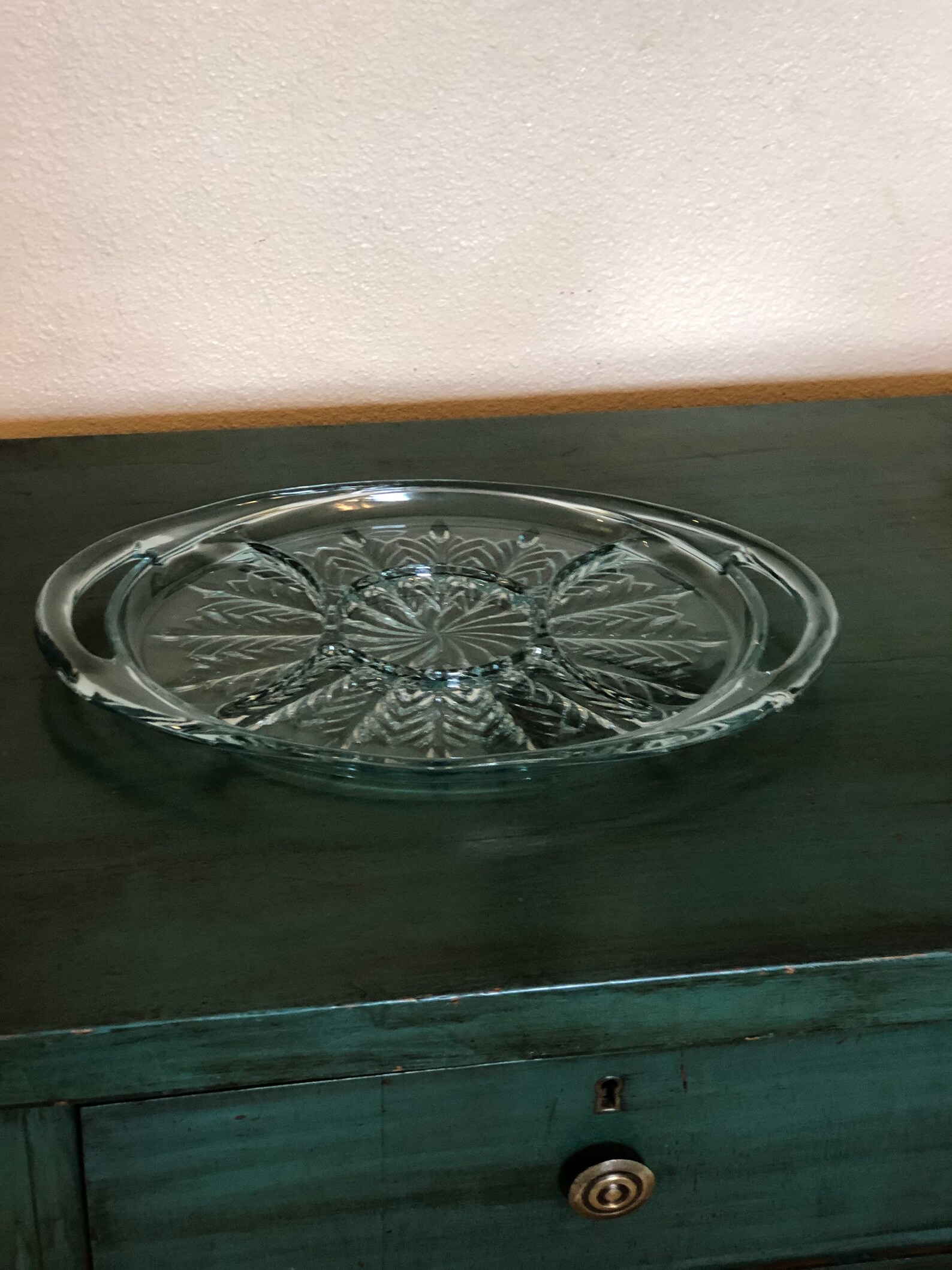 Glass Serving Tray Etsy
