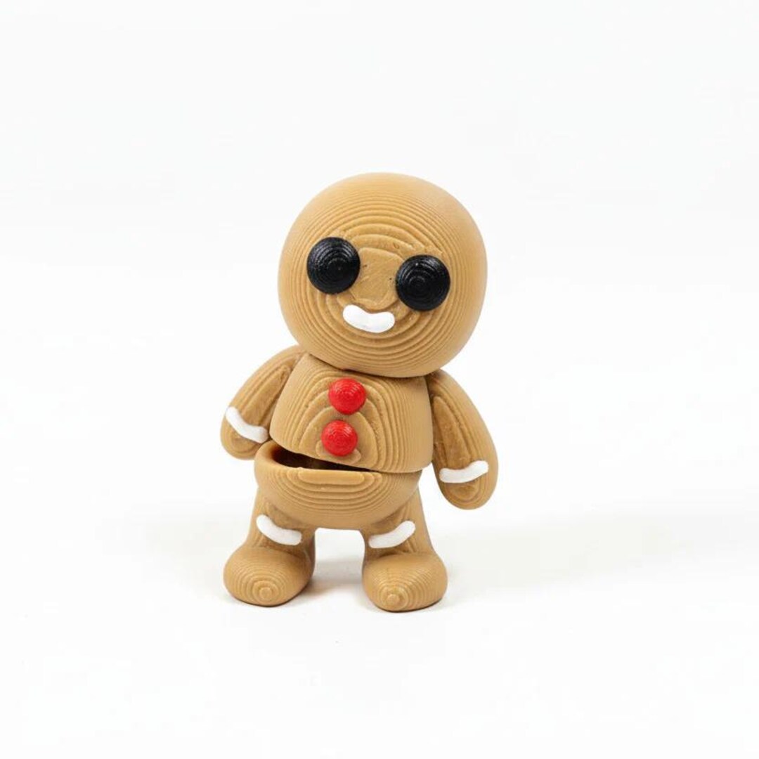 Gingerbread Man • Mini 3D Printed Articulated Animal • Flexi Animals ...