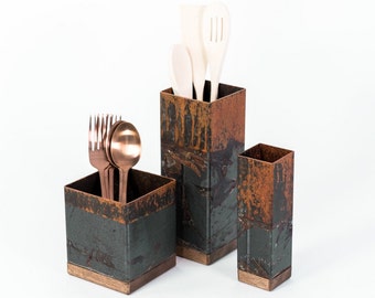 Utensil holder cutlery organizer kitchen spoon stand accessories utensils Table Kitchenware chopsticks box universal rustic