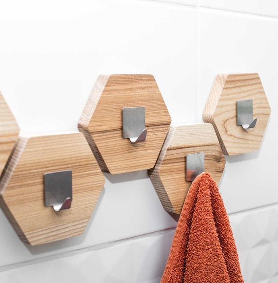Wooden Bathroom Accessories, Wooden Bathroom Robe Hook