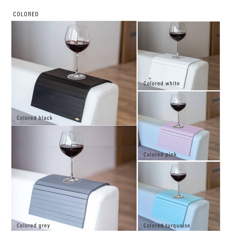 Wood Sofa Arm Tray Protectors Armrest Table Sofa Table Coaster Etsy